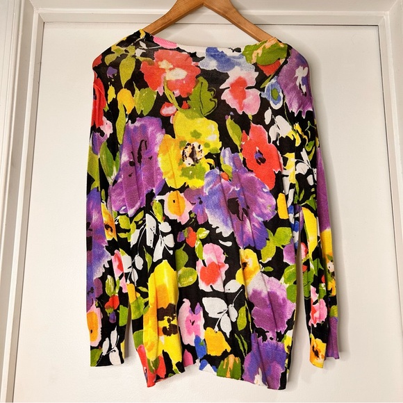 Lauren Ralph Lauren Multicolor Floral Sweater - Size XL - Picture 4 of 8